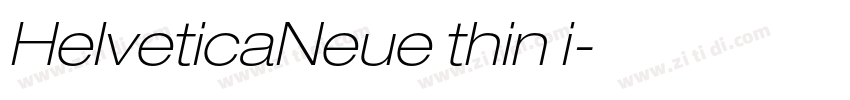 HelveticaNeue thin i字体转换
